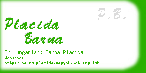 placida barna business card